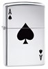 Широкая зажигалка Zippo Lucky Ace 24011 - фото 95489