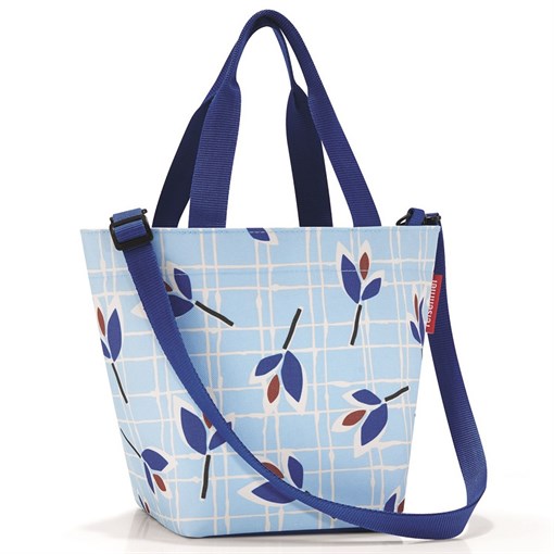 Сумка shopper xs leaves blue - фото 241062