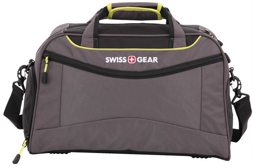 Сумка SWISSGEAR, серый/салатовый, полиэстер 900D, 48х24x30 см, 35 л - фото 257539