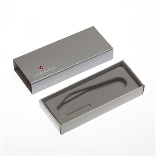 Коробка для ножей VICTORINOX 84 мм толщиной 1-2 уровня, картонная, серебристая - фото 257655