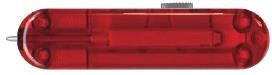 Задняя накладка для ножей VICTORINOX 58 мм, пластиковая, полупрозрачная красная - фото 257744