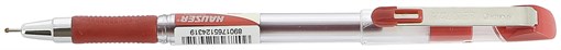 Шариковая ручка Hauser Fluidic, пластик, цвет красный - фото 257938