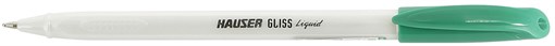 Шариковая ручка Hauser Gliss Pearl, пластик, цвет зеленый - фото 257993