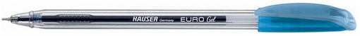 Гелевая ручка Hauser Euro Gel, пластик, цвет синий - фото 258049