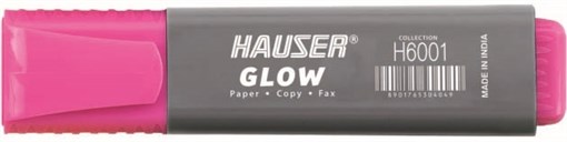 Текстовыделитель Hauser Glow, цвет розовый - фото 258091