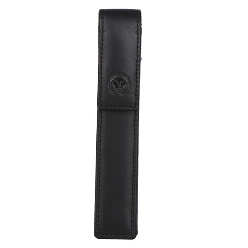 Чехол для ручки Cross Classics Black, на одну ручку, кожа наппа, гладкая, чёрный, 15,5 х 2,8 х 1,8см - фото 259353