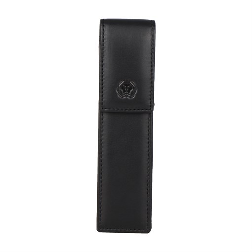 Чехол для ручки Cross Classics Black, на две ручки, кожа наппа, гладкая, чёрный, 15,5 х 4 х 1,8 см - фото 259354