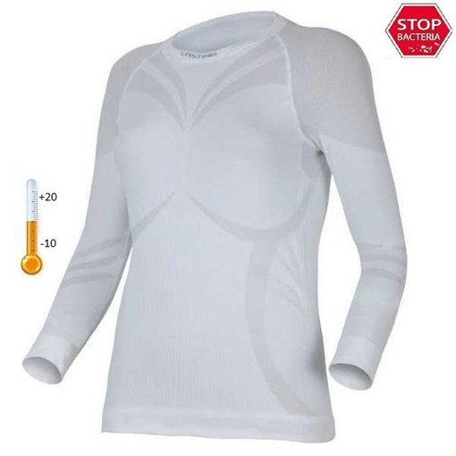 Футболка женская Atala/ дл. рукав/ синтетика/ белый/ S-M - фото 260273