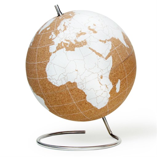 Глобус cork globe, белый, ?25 см - фото 311715