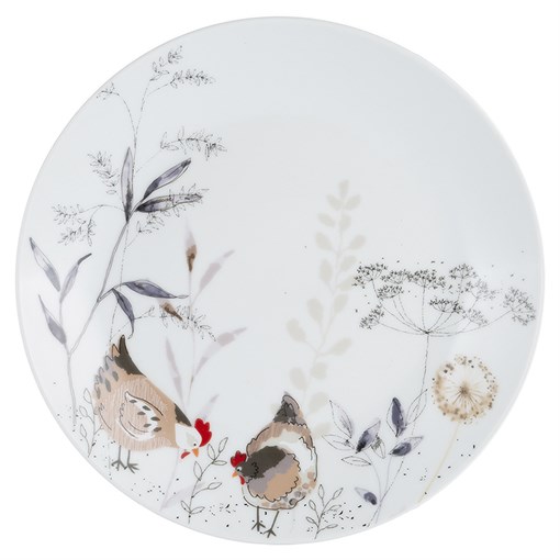 Тарелка country hens d 20,5 см - фото 319025