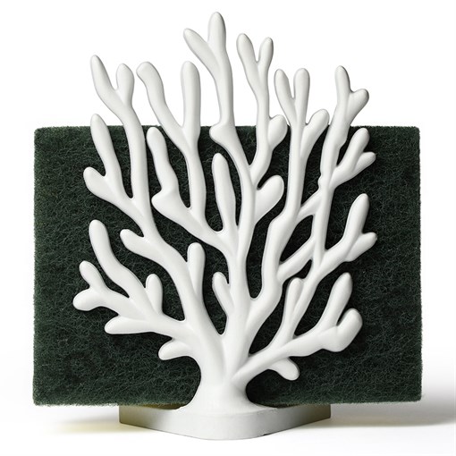 Держатель для мочалок coral sponge белый - фото 320377