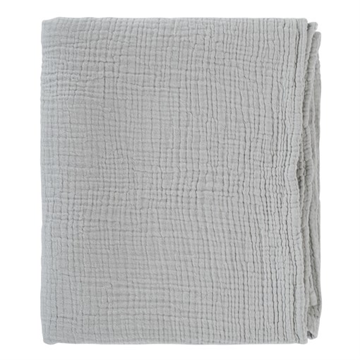 Одеяло из жатого хлопка серого цвета из коллекции essential 90x120 см - фото 321078