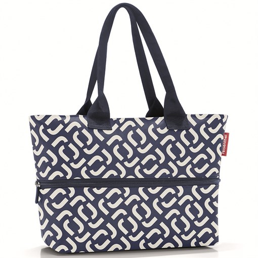 Сумка shopper e1 signature navy - фото 327226