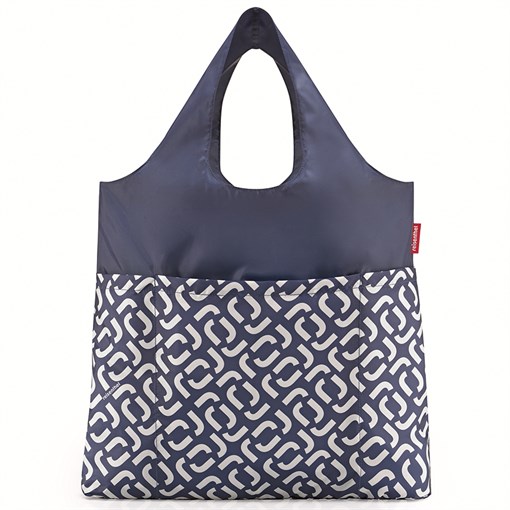 Сумка складная mini maxi shopper plus signature navy - фото 327268