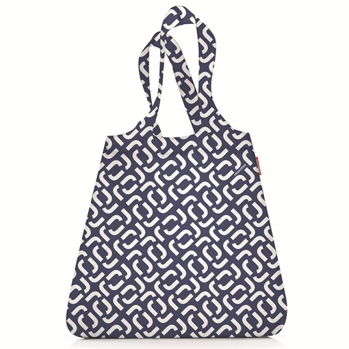 Сумка складная mini maxi shopper signature navy - фото 327291