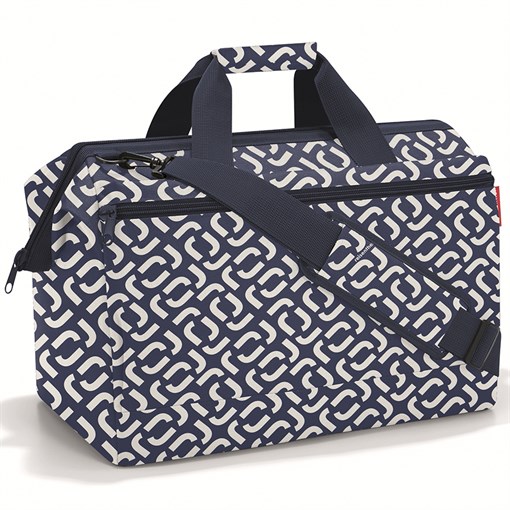 Сумка allrounder l pocket signature navy - фото 327305