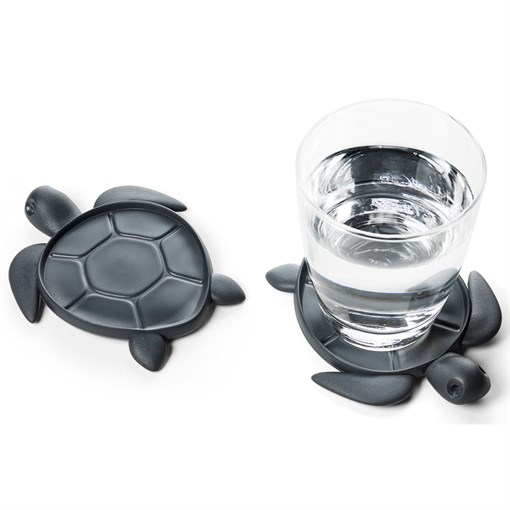 Подставка под стаканы save turtle, темно-серый - фото 327498