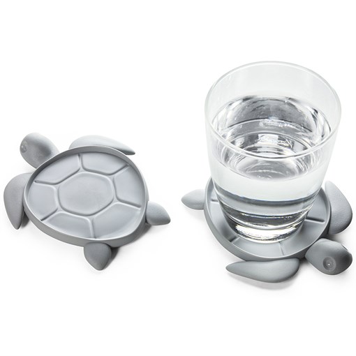Подставка под стаканы save turtle, серый - фото 327502