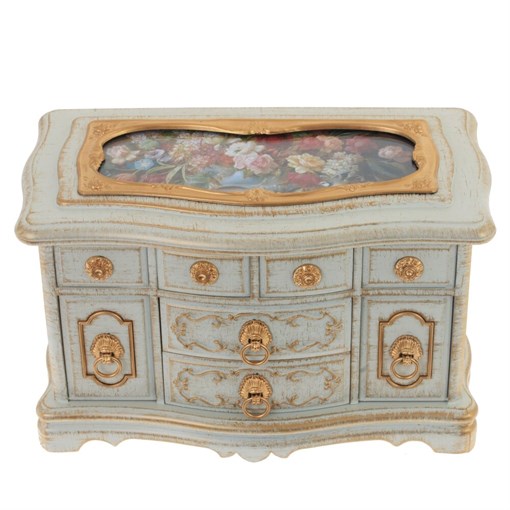 Шкатулка для украшений музыкальная, L22 W12 H15 см - фото 330223