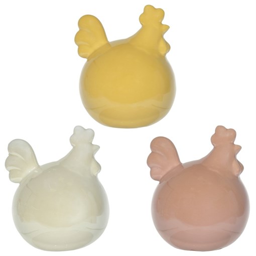 Фигурка декоративная "Курица",  L9 W9 H11 см, 3в. - фото 332728