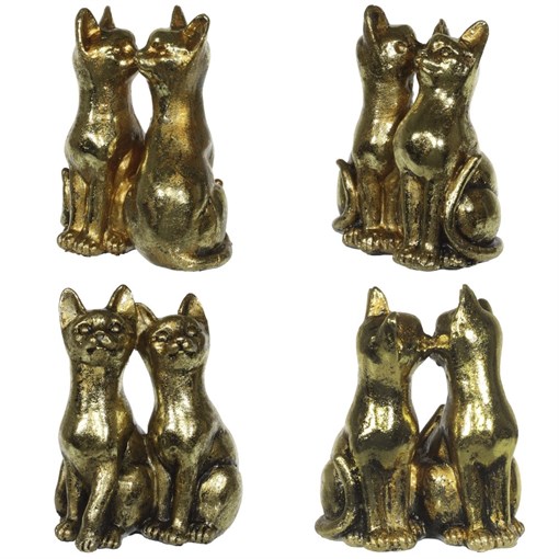 Фигурка декоративная "Кошки", L9 W5 H10 см, 4в. - фото 332812