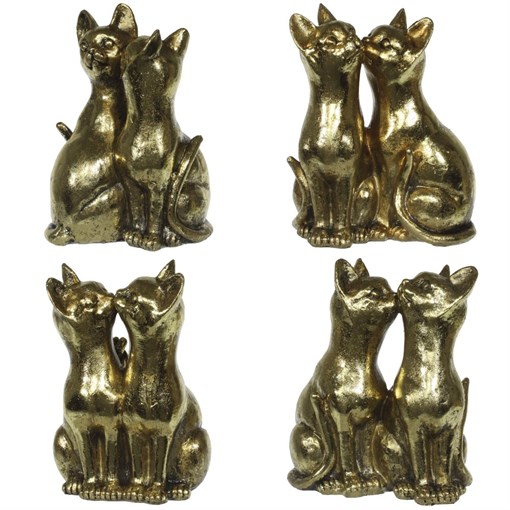 Фигурка декоративная "Кошки", L12 W7 H15 см, 4в. - фото 332818