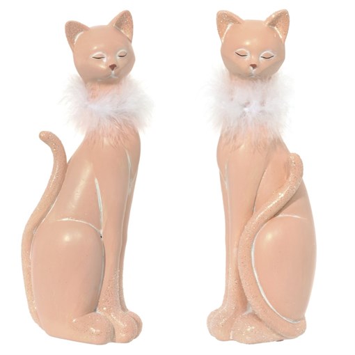 Фигурка декоративная "Кошка", L11 W8 H27 см, 2в. - фото 336020