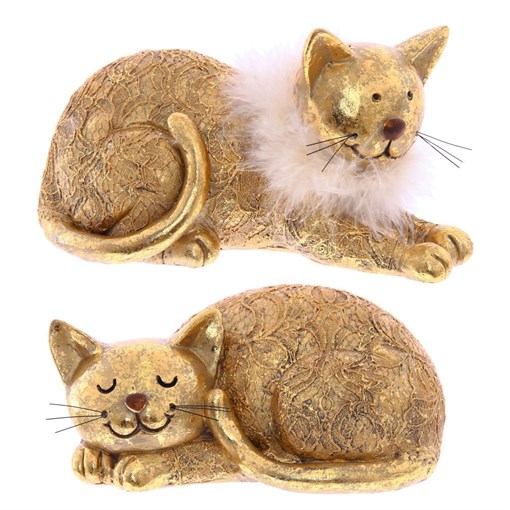 Фигурка декоративная "Кошка", L20 W10 H11 см, 2в. - фото 336029
