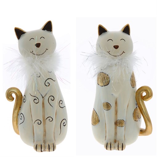 Фигурка декоративная "Кошка", L11 W8 H24 см, 2в. - фото 336082