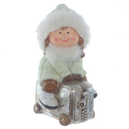 Фигурка декоративная "Ребенок", L10 W8,5 H18 см - фото 336121