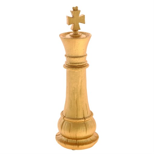 Фигурка декоративная "Шахматный король", L7,5 W7,5 H24 см - фото 337219