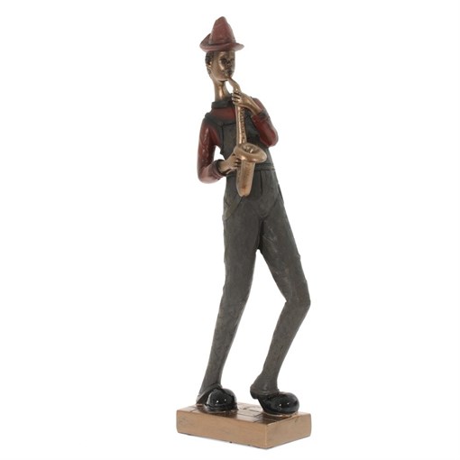 Фигурка декоративная "Саксофонист", L11,5 W8,5 H38 см - фото 337723