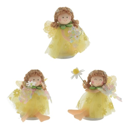Фигурка декоративная "Девочка",  L8 W5 H9,5 см, 3в. - фото 338574