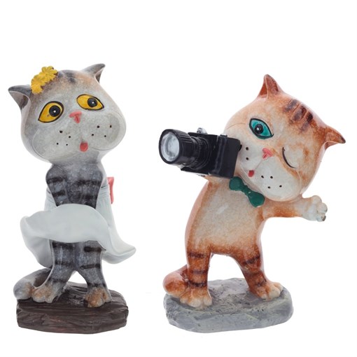 Фигурка декоративная "Кот", L9 W5,5 H12 см, 2в. - фото 341590