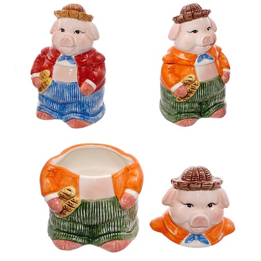 Ёмкость для сыпучих продуктов "Свинка", L9,5 W8,5 H15см, 2в - фото 343801