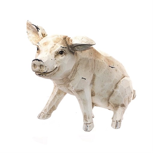 Фигурка декоративная "Свинка", L21,5 W9,5 H12,3см - фото 344150