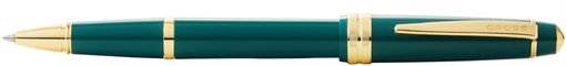 Ручка-роллер Cross Bailey Light Polished Green Resin and Gold Tone - фото 353736