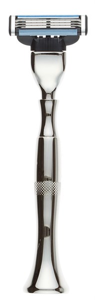 Станок для бритья IL Ceppo, MACH3, никелированная латунь, рукоять - серебристый цвет - фото 353918
