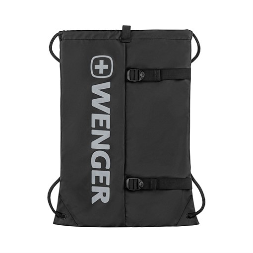 Рюкзак-мешок на завязках WENGER XC Fyrst, черный, полиэстер, 35x1x48 см, 12 л - фото 354023