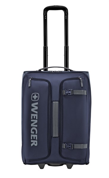 Сумка на колесах WENGER, синяя, полиэстер, 23x38x54 см, 53 л - фото 354103