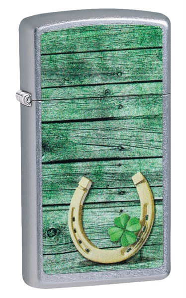 Зажигалка ZIPPO Slim® с покрытием Street Chrome™, латунь/сталь, серебристая, матовая, 29x10x60 мм - фото 354317