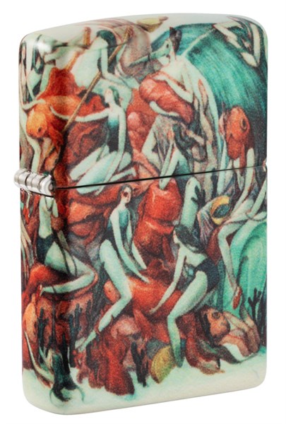 Зажигалка Zippo Classic с покрытием White Matte, латунь/сталь, разноцветная, матовая, 38x13x57 мм - фото 354373