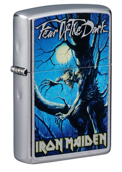 Зажигалка ZIPPO Iron Maiden с покрытием Street Chrome™, латунь/сталь, серебристая, 38x13x57 мм - фото 354427