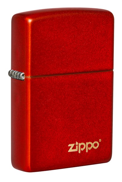 Зажигалка ZIPPO Classic с покрытием Metallic Red, латунь/сталь, красная, матовая, 38x13x57 мм - фото 354644