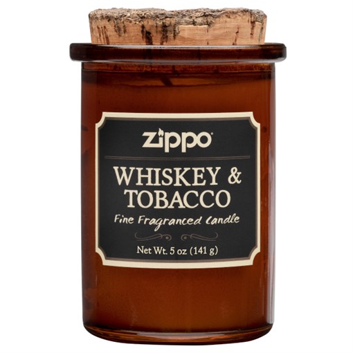 Ароматизированная свеча ZIPPO Whiskey & Tobacco, воск/хлопок/кора древесины/стекло, 70x100 мм - фото 354729