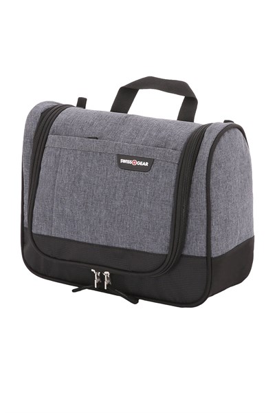 Несессер SWISSGEAR, серый, ткань Grey Heather/полиэстер 600D PU, 27 x 11 x 20 см - фото 355202