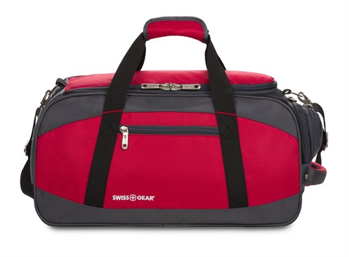 Сумка спортивная SWISSGEAR, красный/серый/чёрный, полиэстер 1200D, 52х25х30 см, 39 л - фото 355242