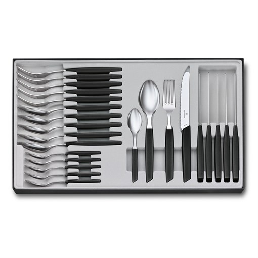 Набор из 24 столовых принадлежностей VICTORINOX Swiss Modern: 6 столовых ножей, 6 вилок,12 ложек - фото 355481
