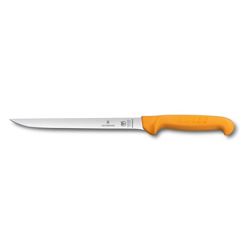 Нож для филеровки рыбы VICTORINOX Swibo с узким гибким лезвием 20 см, жёлтый - фото 355526