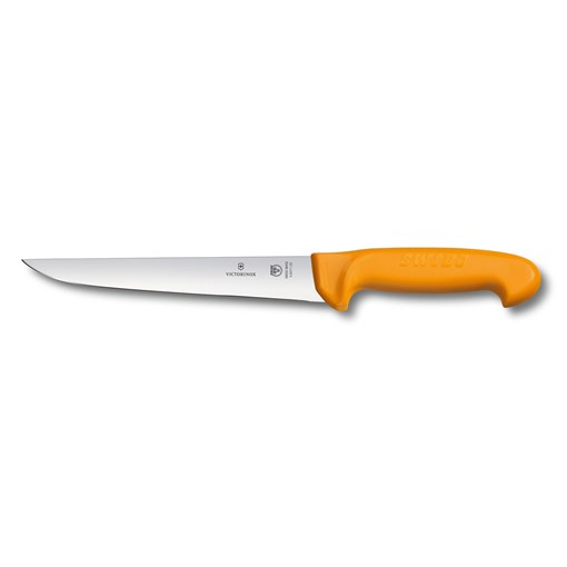 Нож жиловочный VICTORINOX Swibo с прямым лезвием 18 см, жёлтый - фото 355536